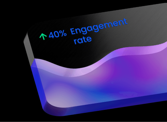 40% increase in engagement rate
